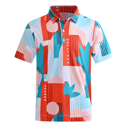 Custom Logo Breathable Polyester Spandex Jersey Quick-Dry Slim Fit Moisture Wicking Athletic Polo Shirts Soft Casual Summer Tops