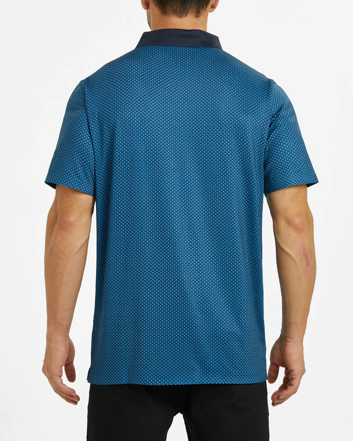 Men's Luxury Golf Polo Shirt - Stylish Dark Blue Lightweight Design