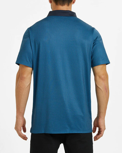 Men's Luxury Golf Polo Shirt - Stylish Dark Blue Lightweight Design