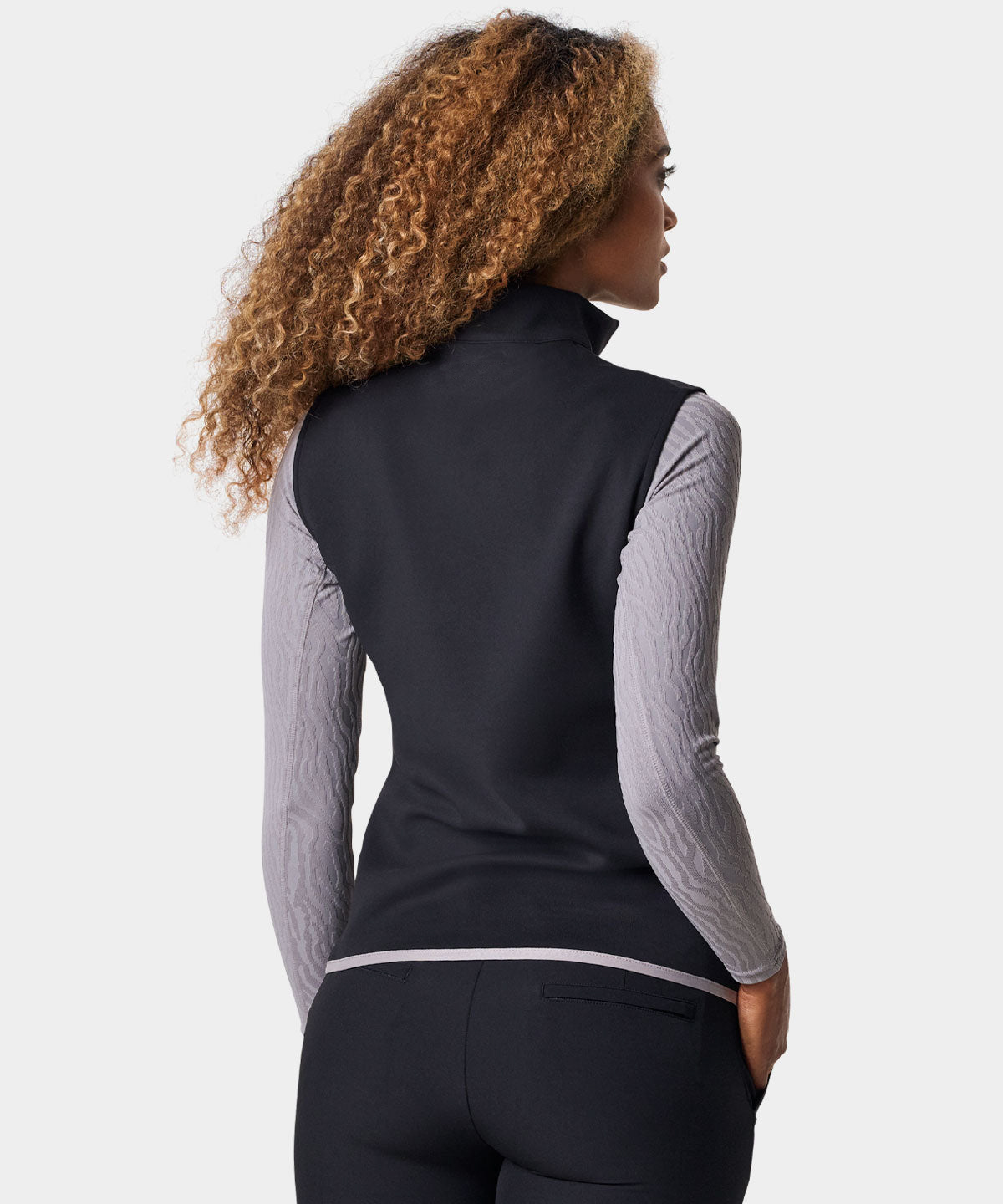 Adjustable sleeveless quick-drying plus-size women's sports and fitness jackets with a quarter zipper for golf