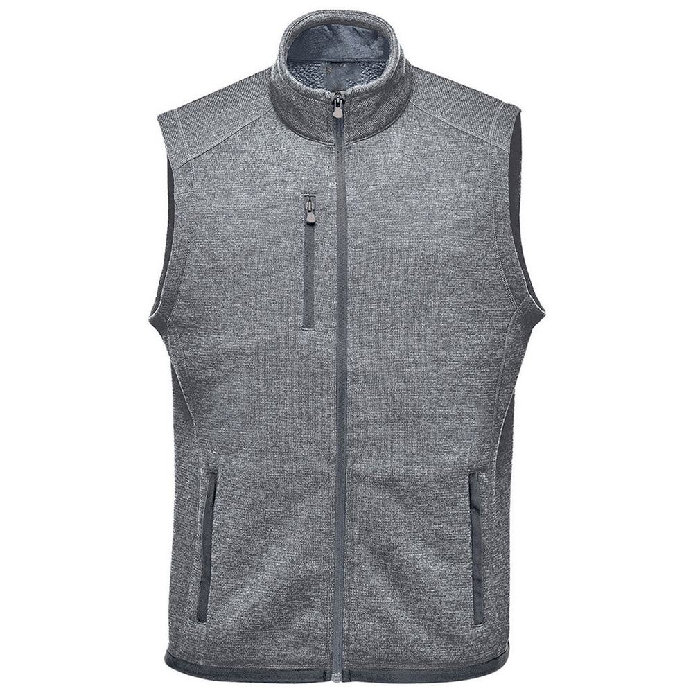 New customized high-quality men's full-zip wool casual vests in 2024