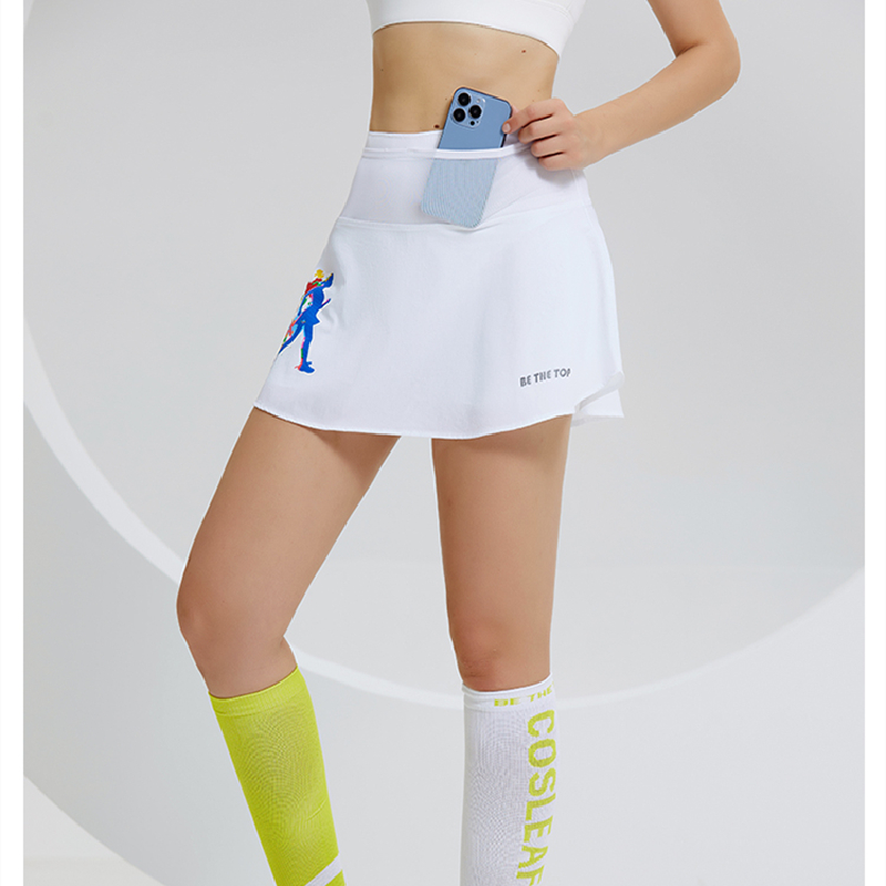Custom-made high-waisted, comfortable inner wear, short, lightweight, quick-drying sportswear, including formal half skirts for golf, running, fitness as well as pleated tennis skirts