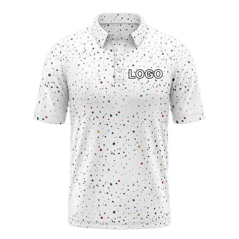 Custom logo Embroidered 92% Polyester 8% Spandex Luxury Performance Golf Tshirts High Quantity Polo Shirt