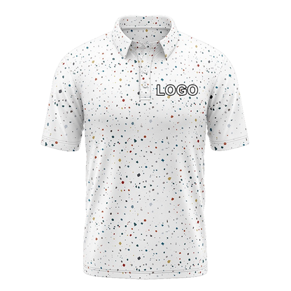 Custom logo Embroidered 92% Polyester 8% Spandex Luxury Performance Golf Tshirts High Quantity Polo Shirt