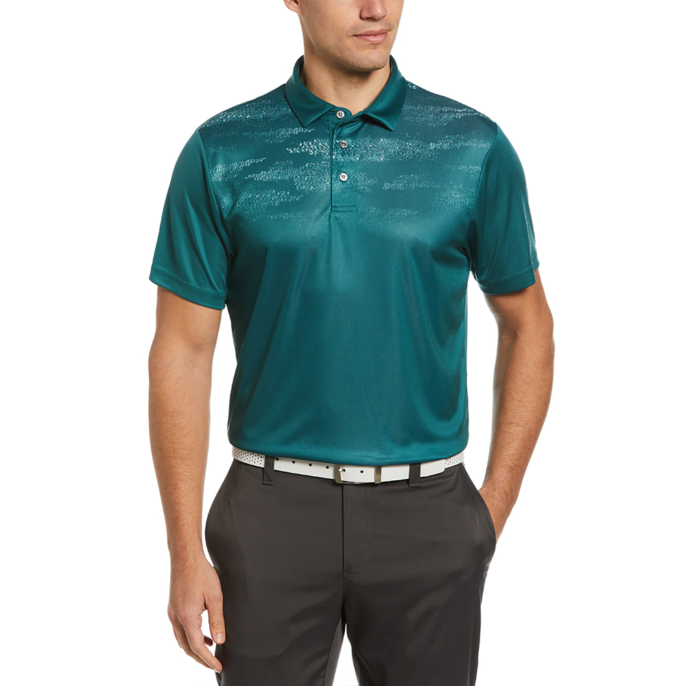 Luxury Men's Orange Golf for Polo Shirt Custom Logo Full-Print Sublimation Slim Fit Stretch Jersey Summer All-Striped T-Shirt