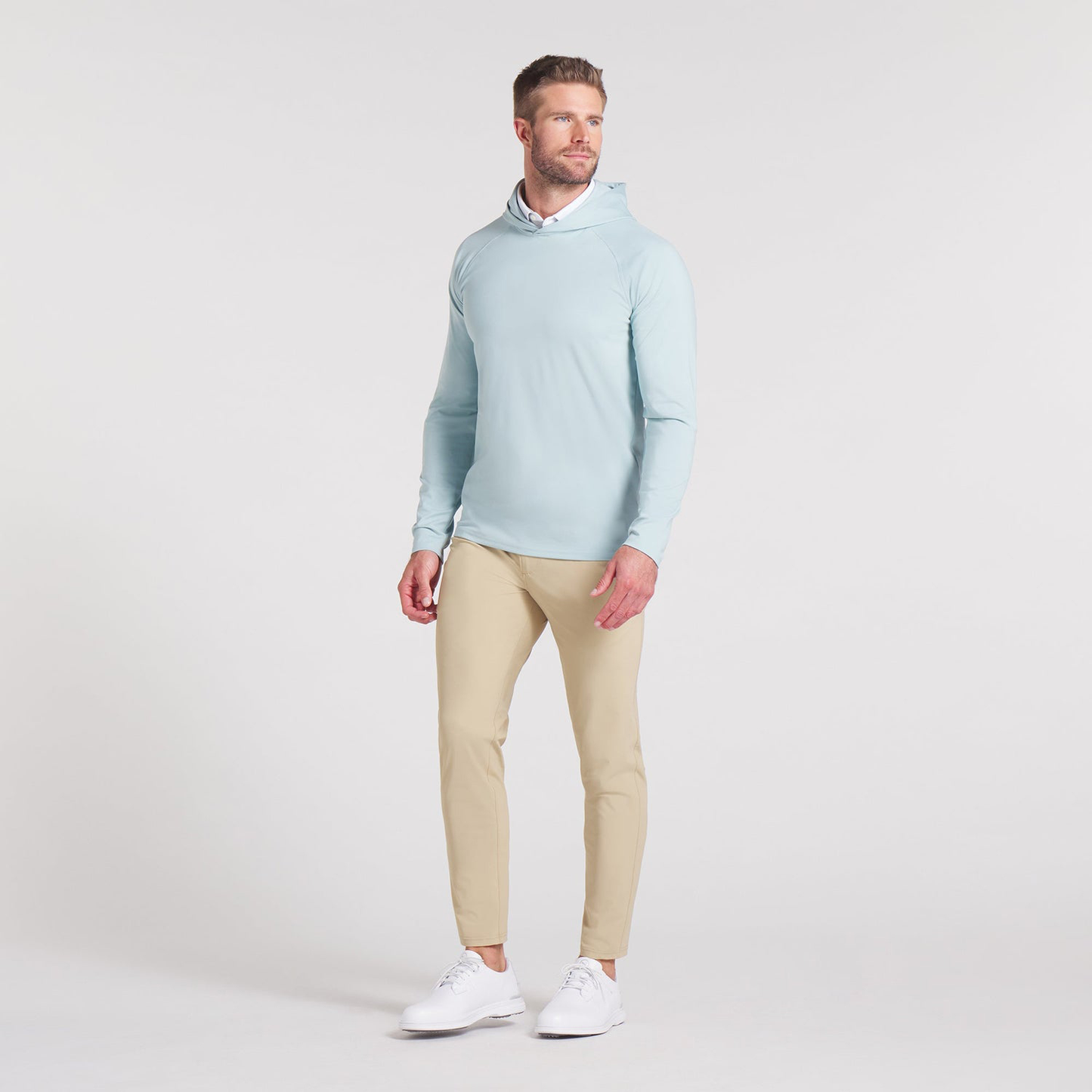 Men's 100% Cotton Thick Heavy French Terry High Quality Blank Oversized Streetwear Custom logo Pullover Modern Mint Hoodie