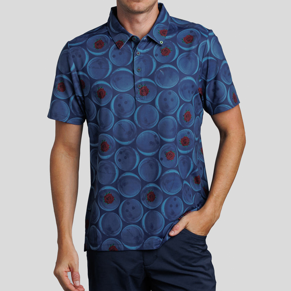 OEM Embroidered 94% Polyester 6 % Spandex Golf Check Polo Shirt Custom logo Luxury Designer Clothing for Men