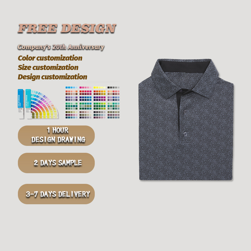 Design Performance Casual 3d Digital Printing Tshirt All Over Print Tees Graphic Custom t Shirt Polo Golf Clothes for Men