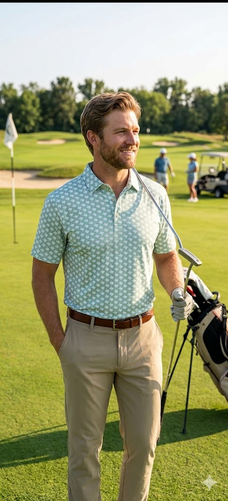Celestial Mint Performance Polo