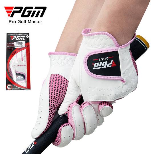 PGM Women's Golf Gloves (White & Light Blue Series)
