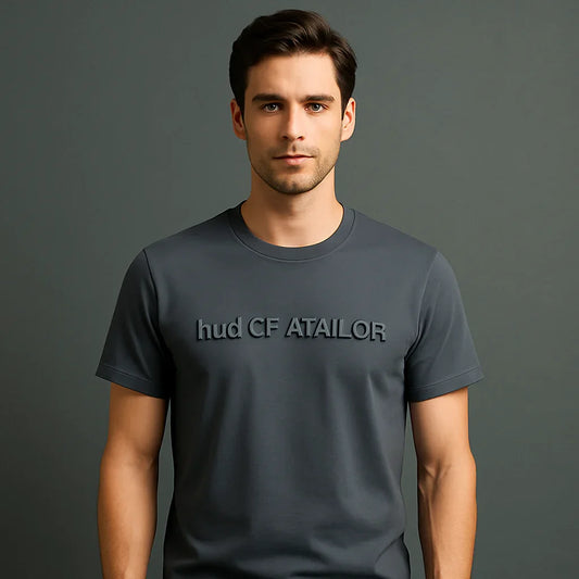 Bulk Custom Custom Men Summer Casual Plain Short Sleeved Em Print T-shirt with Logo Embroidery - Manufacturer Qiandao