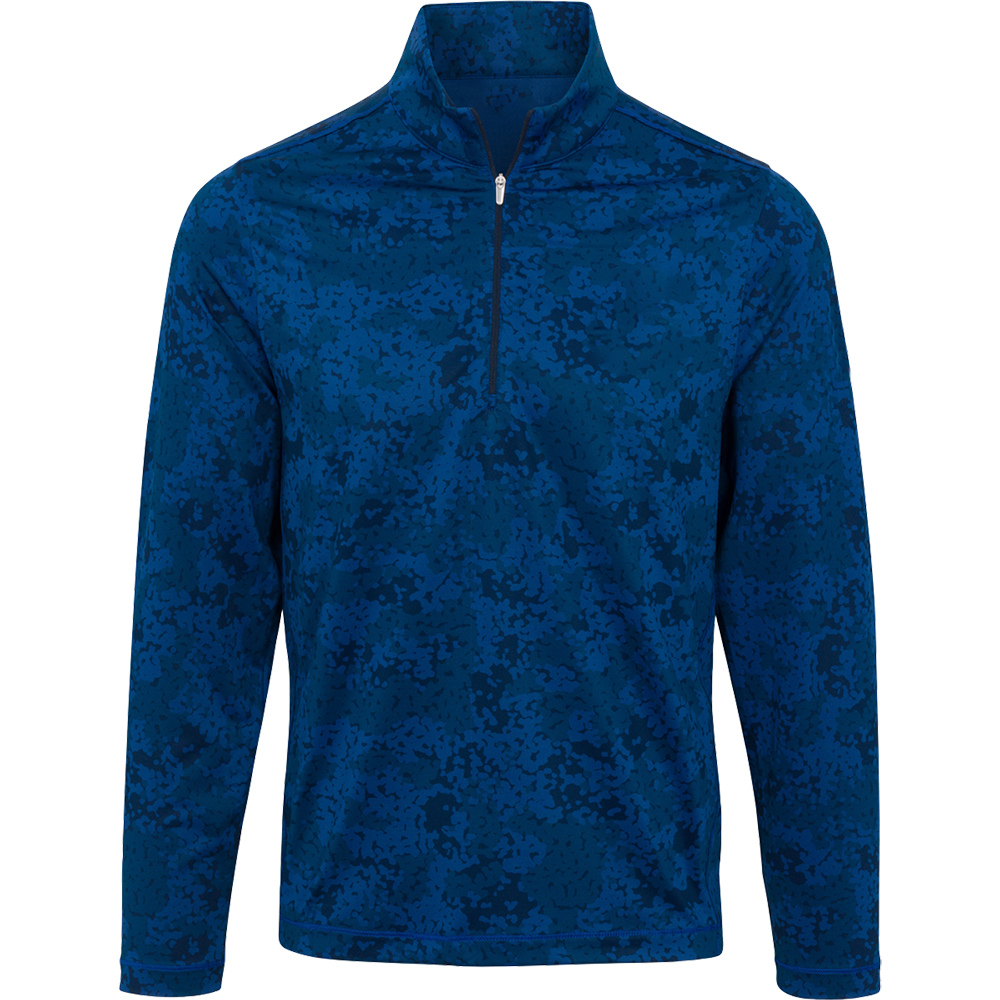 Oem Manufacturing Agreed to Make Men's Half Chest Zip-up Collar Pullover Camouflage Printed Men's Outdoor Sports Pullover