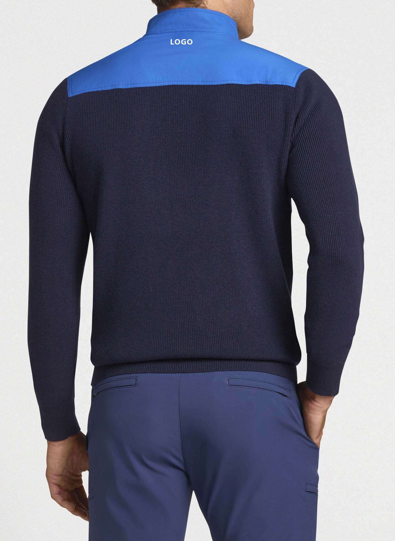 OEM Custom Blank Golf Men Pullover Polyester Cotton Quarter Zip Sweatshirt Oversized 1/4 Zip Sweatshirt