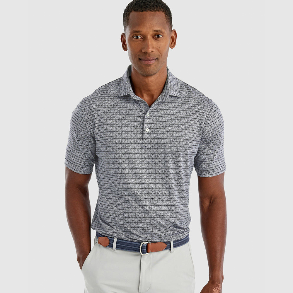 Luxury Embroidery Logo 100% Polyester Mens for Polo 4 Way Stretch Quick Dry Regular Fit Custom Logo Golf Shirt with Printed