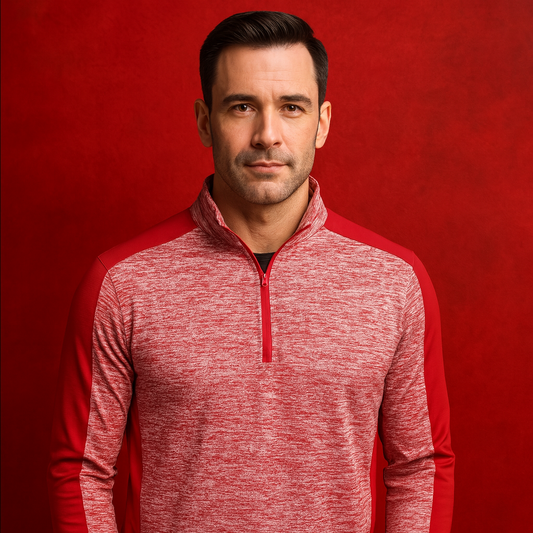 Men's Spring and Autumn Long Sleeve 1/4 Zip Collar Manufacturer Custom Sport Golf Jumper for Men