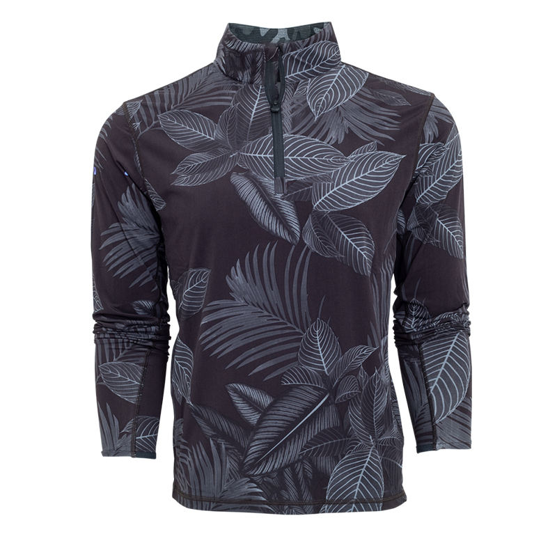 Custom All-Over Print Men's Sport Stand Collar Autumn Season Made Polyester Cotton 1/4 Zip Golf Pullover Sweatshirt