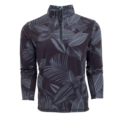 Custom All-Over Print Men's Sport Stand Collar Autumn Season Made Polyester Cotton 1/4 Zip Golf Pullover Sweatshirt