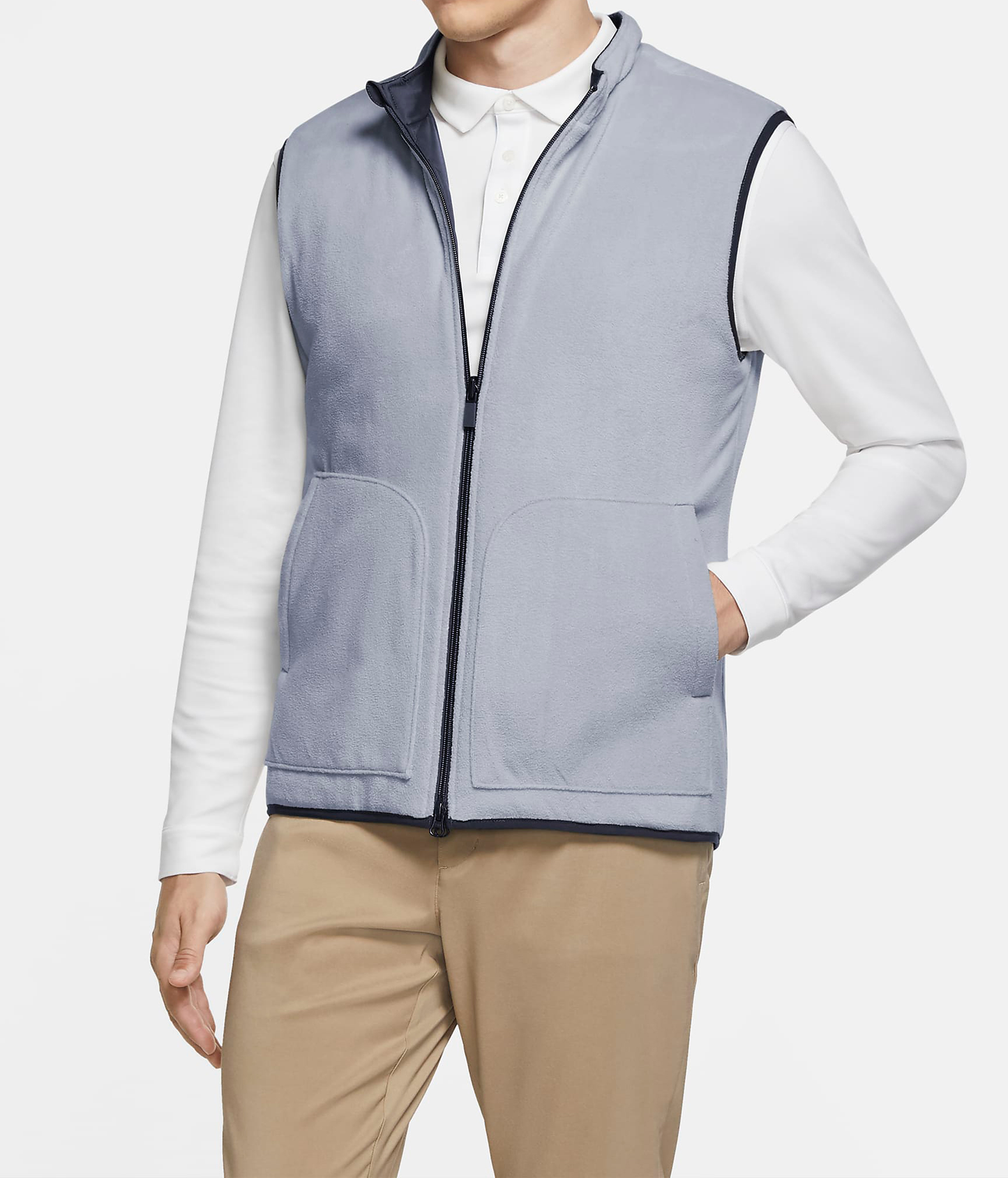 Custom New Winter Coat Men Sleeveless Extra Thick Vest Fleece Jacket for Men