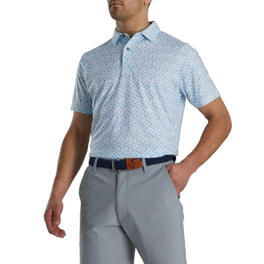 100% Polyester Quality Custom Beach Print Golf Sublimation Shirts Men Performance Polo T Shirt Manufacture