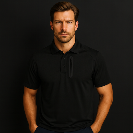 100% Polyester Jersey Custom Logo Men's Short Sleeve Golf for Polo Shirts Athletic Casual Button Solid Pattern Compressed
