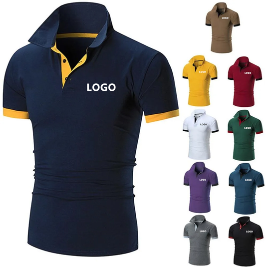 Polyester Cotton Dryfit Short Sleeve Polo T Shirt Custom Logo Embroidery Plain Golf Polo Shirts for Men