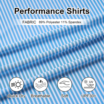 Men's Sporty Quick-Drying Golf for Polo Shirt Custom Logo Casual Stripe Print Spandex Digital for Casual Competitive Players