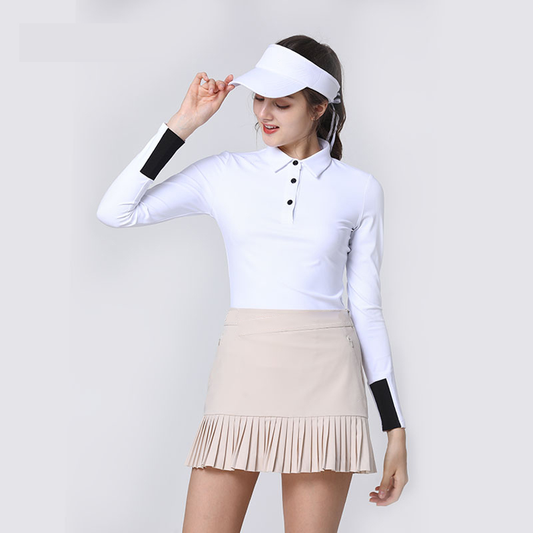 Custom Design Women Golf Polo Shirt Slim Fit Lady Manufacturer Apparel Embroidered Logo Golf Wear Polo Shirts for Women