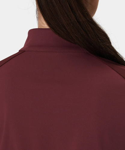 Custom High Quality Ladies Golf Quarter Zip Pullover Long Sleeve Sweatshirt Printed Embroidery Logo Autumn Jersey Stand Collar