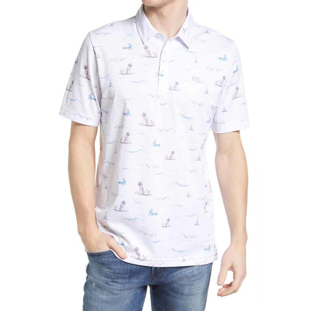 Customisable Performance Logo T-Shirts 88% Polyester 12% Spandex Short Sleeve Golf Polo Shirts with Design Patterns