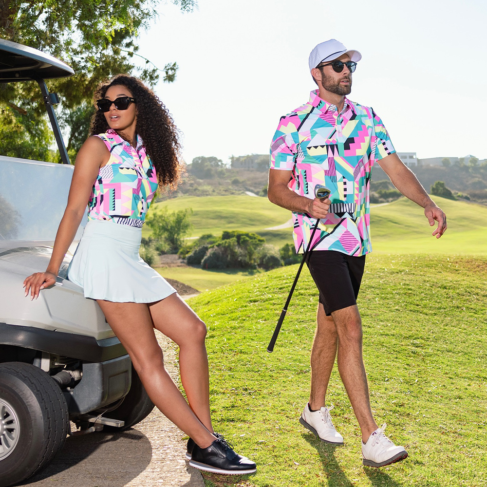 Custom logo Embroidered 92% Polyester 8% Spandex Luxury Performance Tshirts High Quantity Bear Print T-shirts Golf Polos