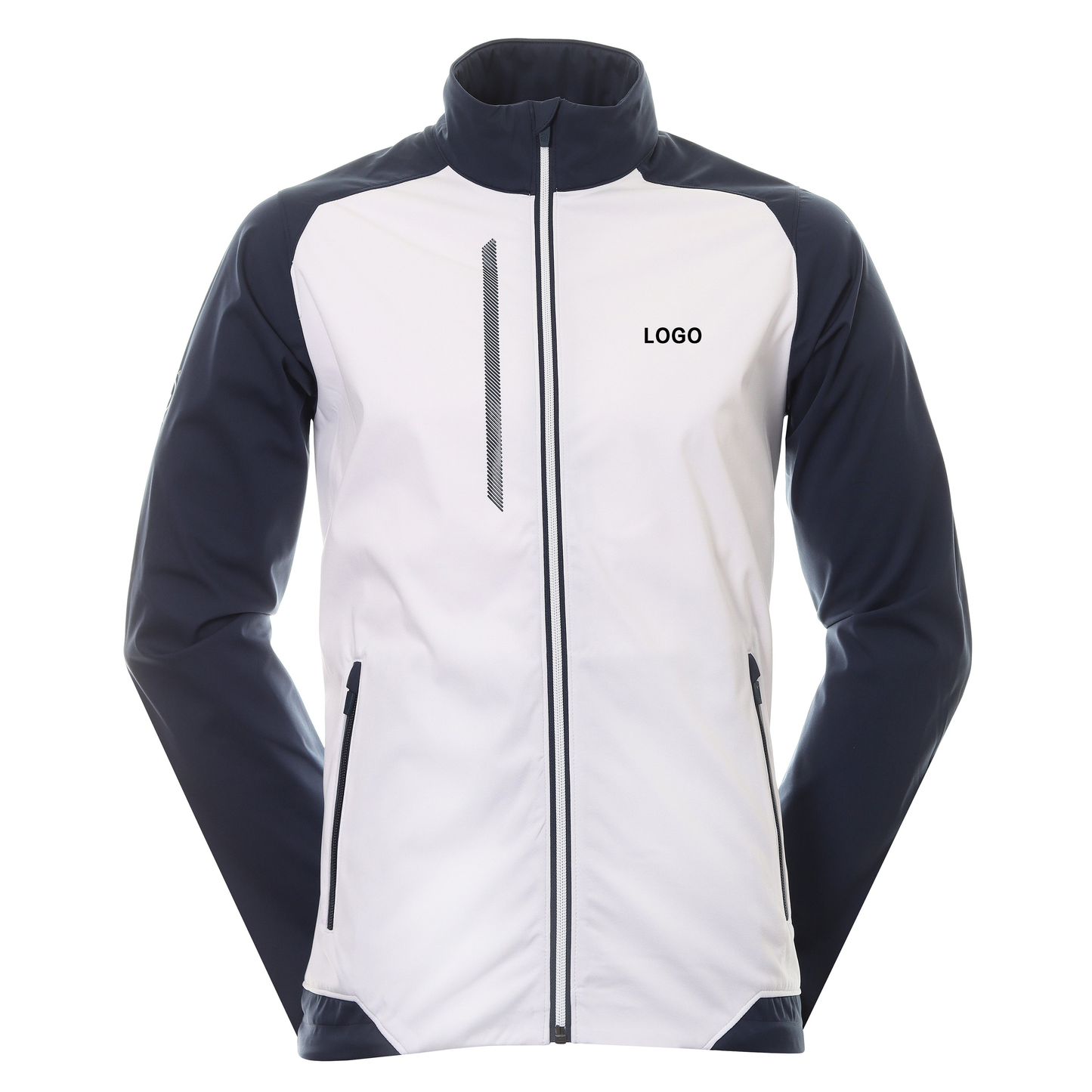 Custom Performance Athletic Casual Full Zip Lightweight Golf Rain Waterproof Jacket Man