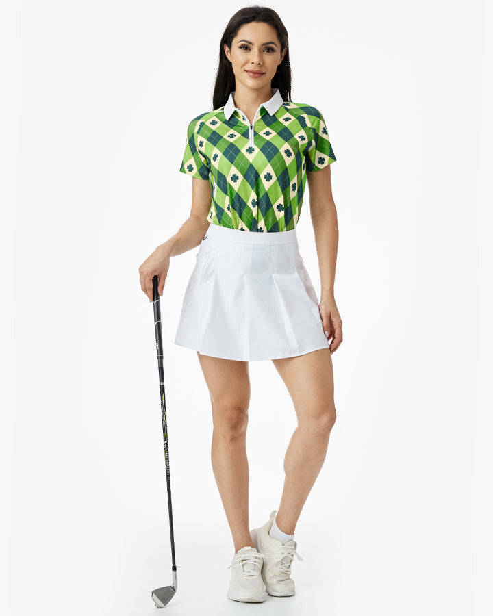 Custom logo Tops Stretch Friendly Moisture Wicking Golf Polo Shirt Polyester t Shirt for Sublimation Printing Women
