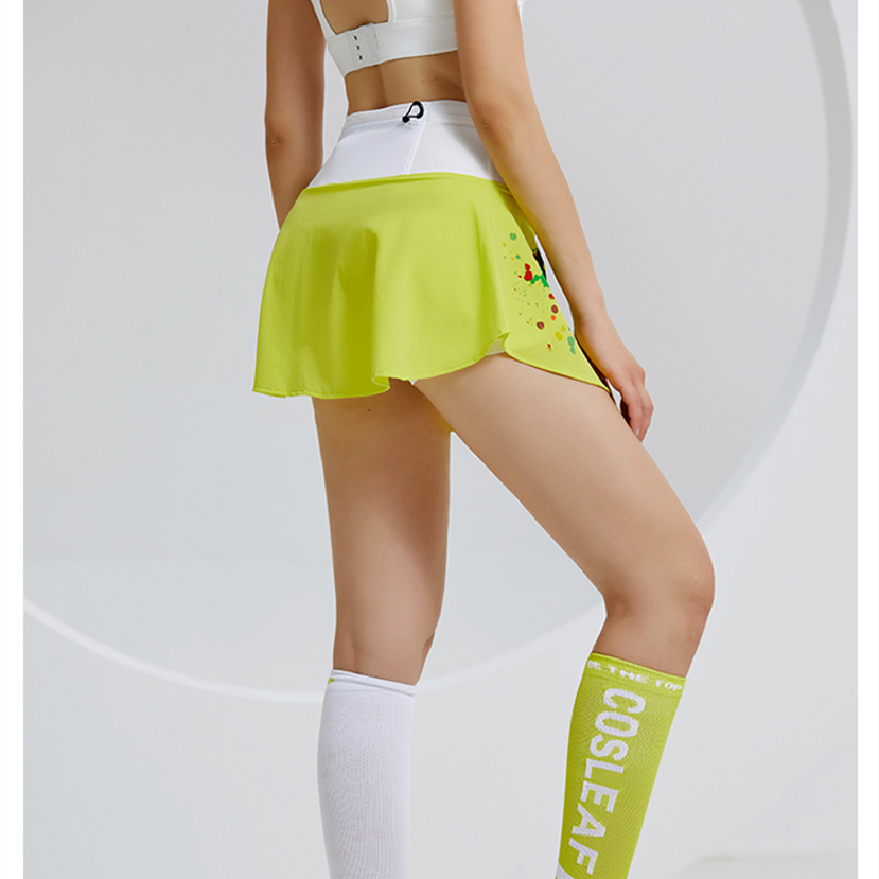 Custom-made high-waisted, comfortable inner wear, short, lightweight, quick-drying sportswear, including formal half skirts for golf, running, fitness as well as pleated tennis skirts