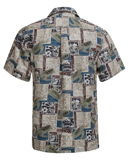 Bulk Custom Design Vacation Casual Allover Sublimation Printed Holiday Beach Funny Hawaiian Knit Button up Half Sleeve Shirt for Men Summer with Logo Embroidery - Manufacturer Qiandao