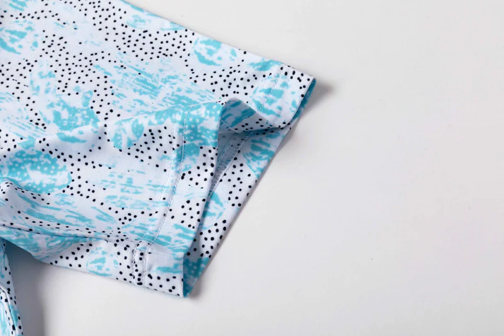 Cactus Print Polo Shirt for Men - Quick Dry Antimicrobial Slim Fit