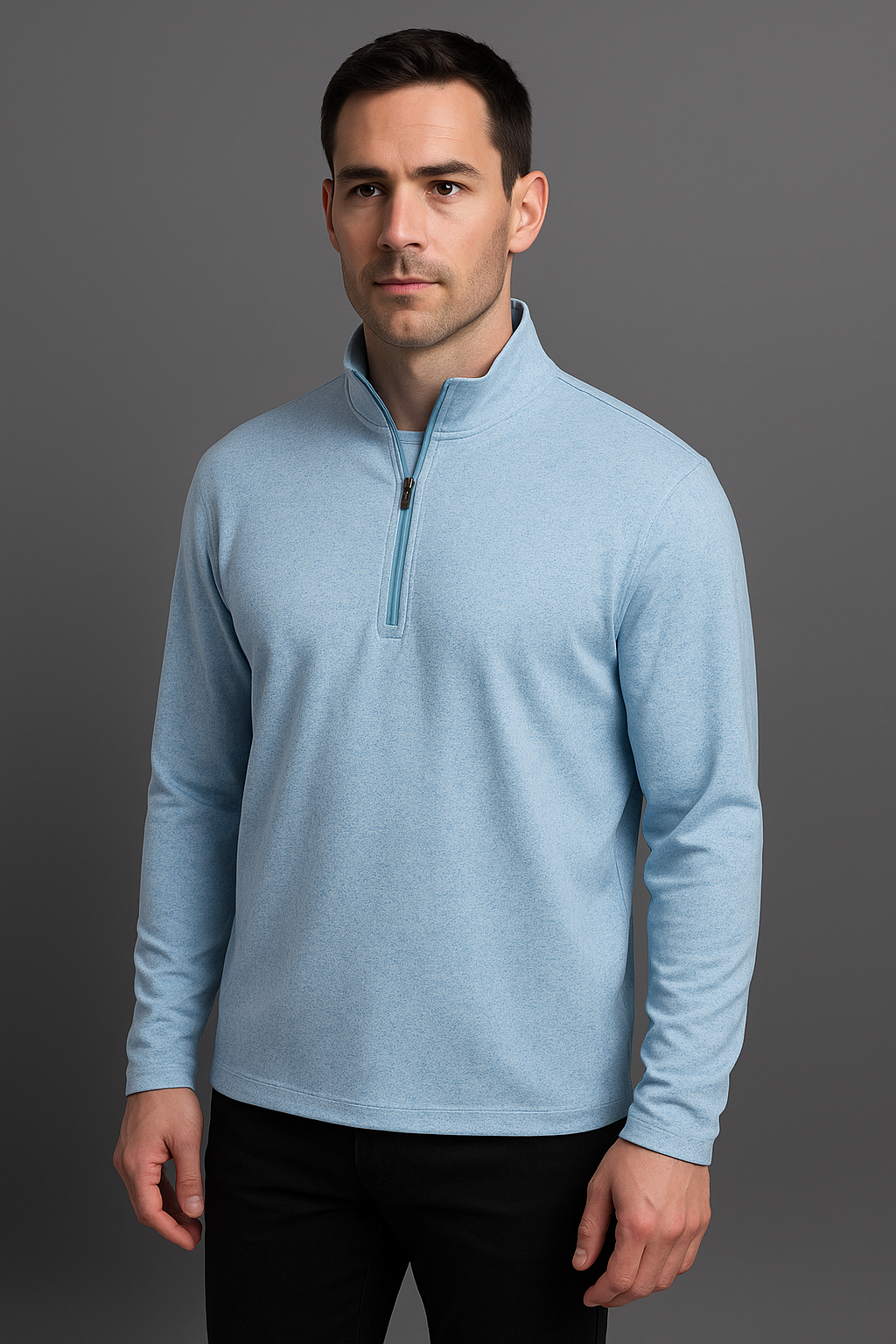 New Design Men's 4/1 Half Chest Zip-up Pullover Printed Men's Golf Outdoor Pullover