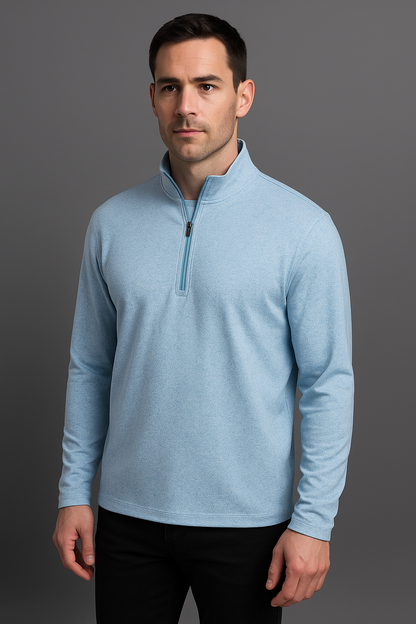 New Design Men's 4/1 Half Chest Zip-up Pullover Printed Men's Golf Outdoor Pullover