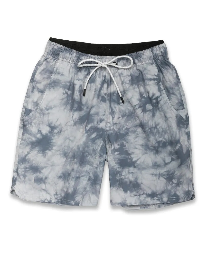 Custom-made men's high-street jacquard printed sports running shorts with zippered waist sets, featuring floral patterns and anti-wrinkle functions