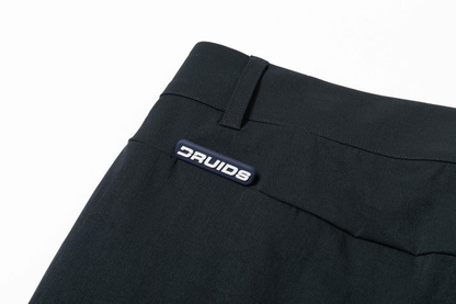Navy Blue Trousers with Contrast - Colored Waistband