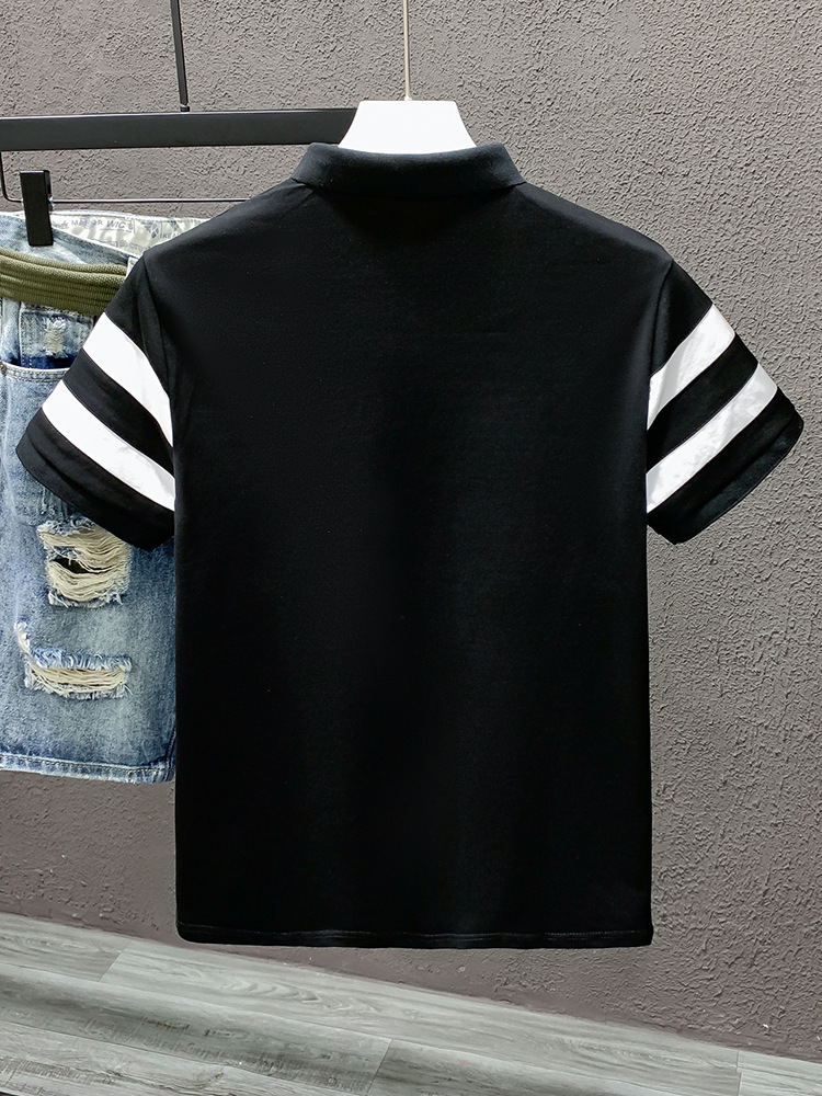 Custom Logo Embroidered Breathable Quick Dry Slim Fit Moisture Wicking Knit Polo Shirt for Men