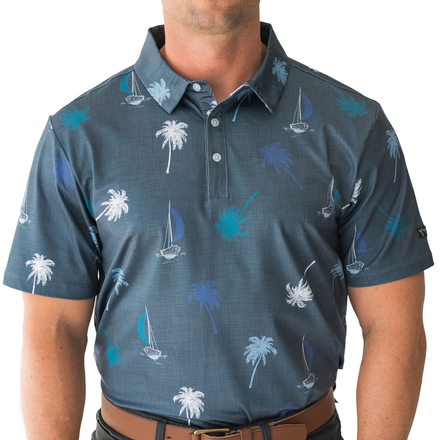 Custom Logo 4 Way Stretch Elastic Quick-Dry Short Sleeve Spandex Polyester Moisture Wicking Golf Polo Shirt for Men