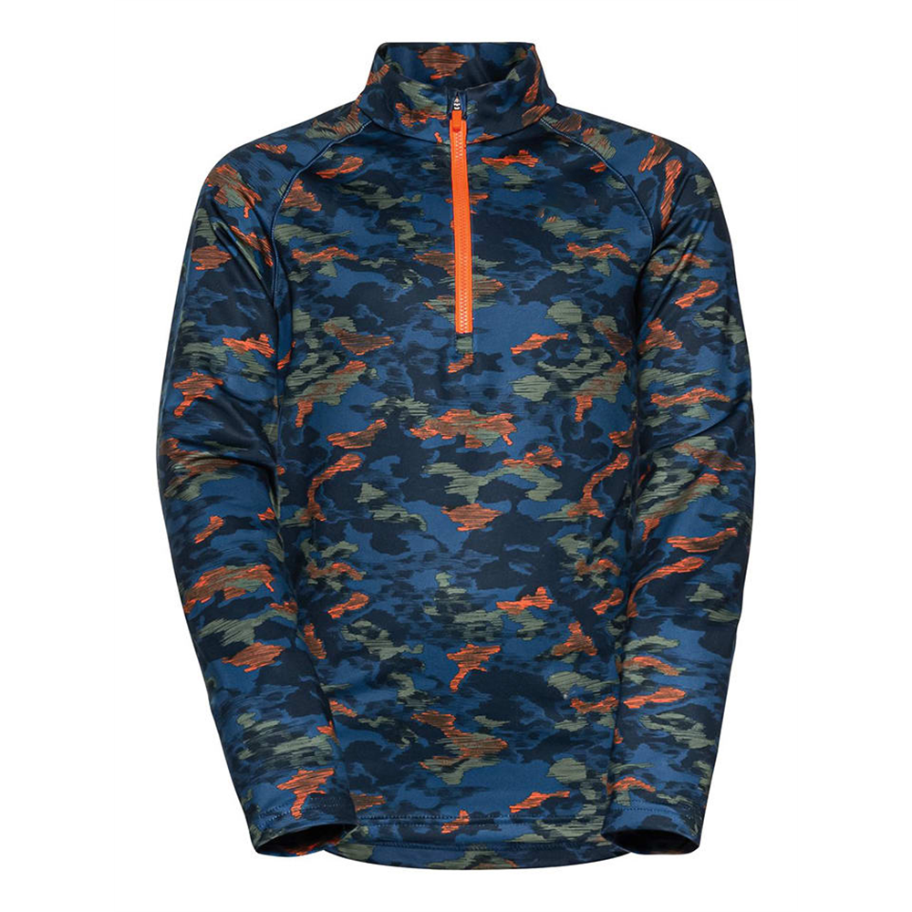 Custom All Over Print Polyester Spandex Men's Sport Quarter 1/4 Zip Neck Golf Wear Pullovers Sweatshirts