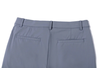 Light Gray - Blue Trousers with Contrast - Colored Waistband