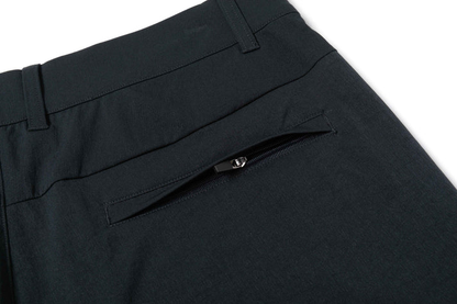 Navy Blue Trousers with Contrast - Colored Waistband