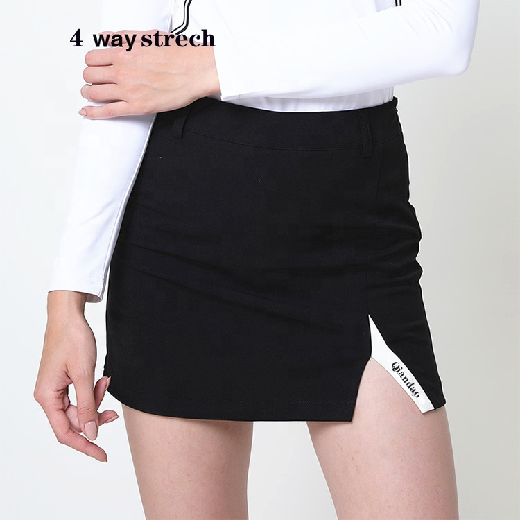 Factory with low minimum order quantity for women's sportswear. Custom-made women's slit tennis skirts, golf mini skirts, side skirts. Women's sexy club wear for adults