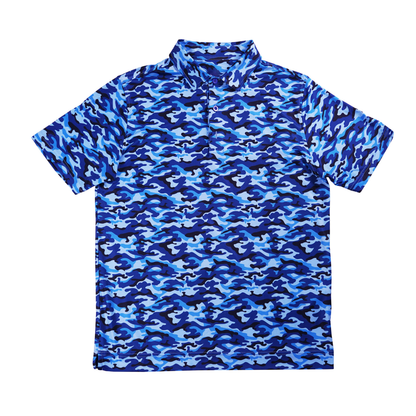 OEM Custom Printed Logo Men's Short Sleeve Polyester Spandex High Quality Sustainable 4-Way Stretch Knitted Golf Polo Shirts