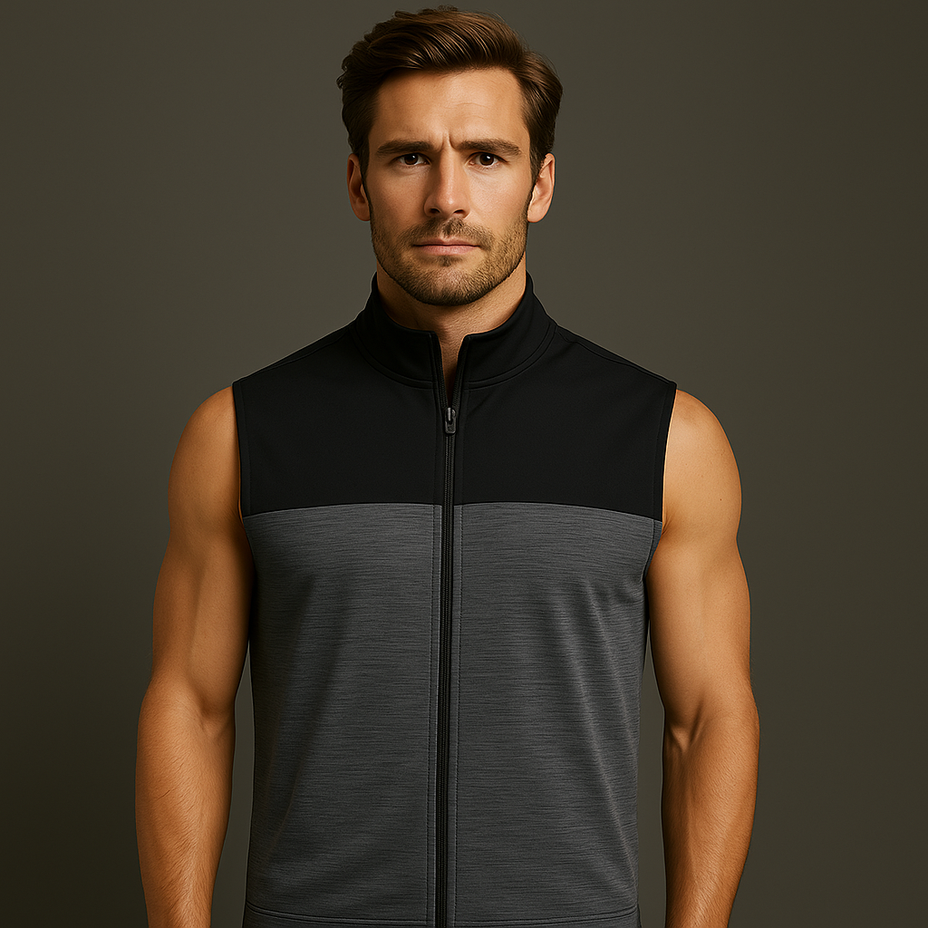 Customized practical and fashionable sleeveless vests, warm and soft vests, casual outerwear, men's thick pure cotton vests
