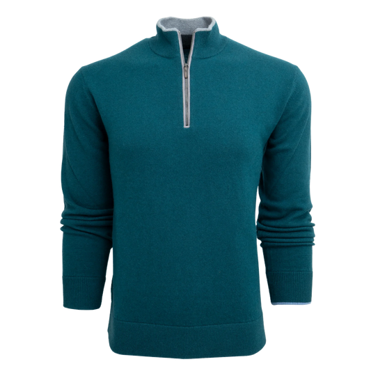 Bulk Custom Custom Quarter Zip Pullover Knitted Fashion Men Clothes Knit Sweater Men Knitted Plus Size Men's Sweaters with Logo Embroidery - Manufacturer Qiandao