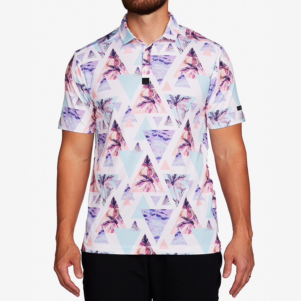 Men's Casual Large Size Short Sleeve Golf for Polo Shirt Custom Logo Performance Moisture Wicking Printed Cotton Knit Casual