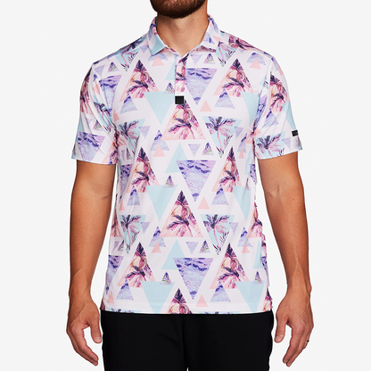 Men's Casual Large Size Short Sleeve Golf for Polo Shirt Custom Logo Performance Moisture Wicking Printed Cotton Knit Casual